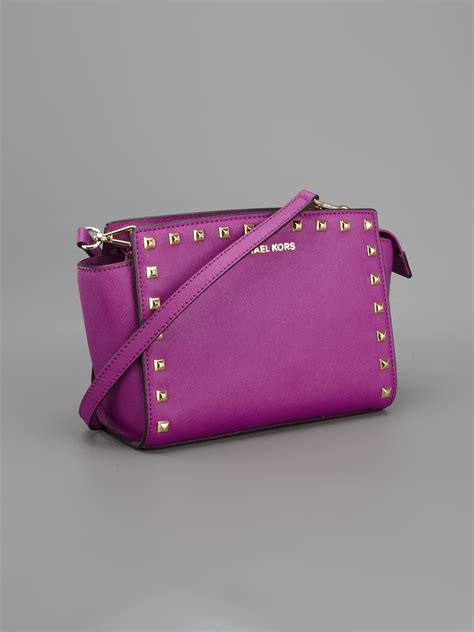 purple michael kors crossbody purse|Michael Kors purple handbags.